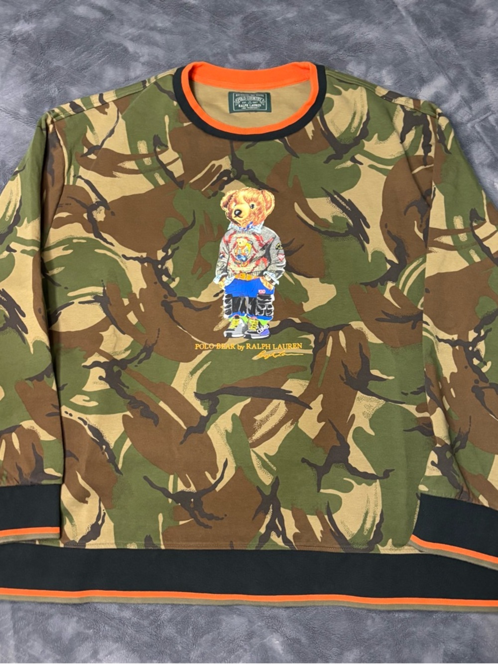 Polo Ralph Lauren Country Sportsman Camouflage Crewneck Sweater Mens 3XL